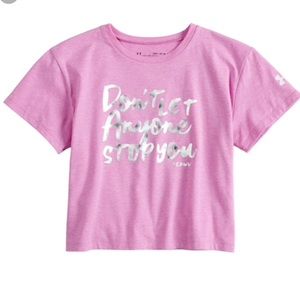 ♦️NWT #SPWW Under Armour “ Don’t Let Anyone Stop You “ Cropped